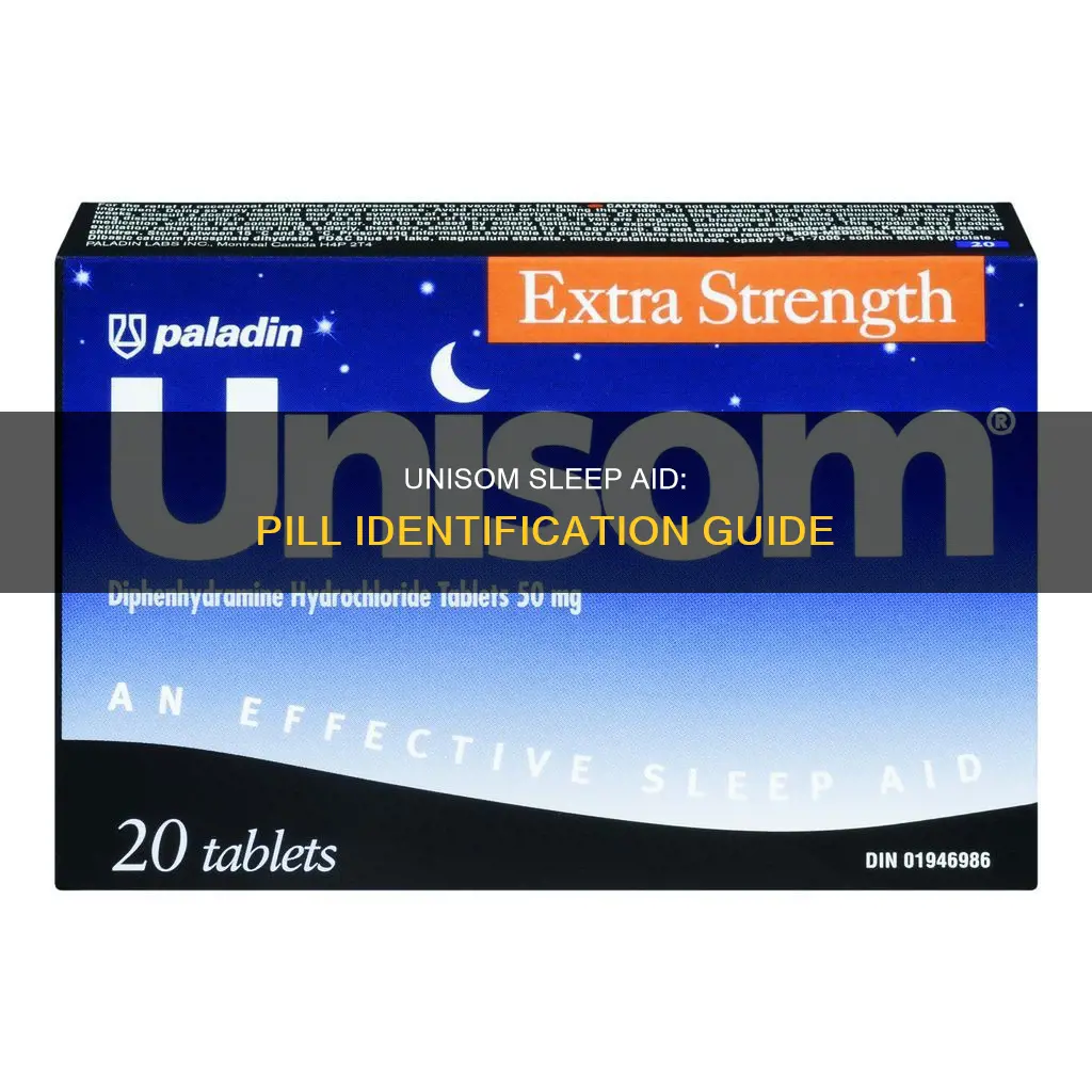 what does a unisom sleep aid pill look like