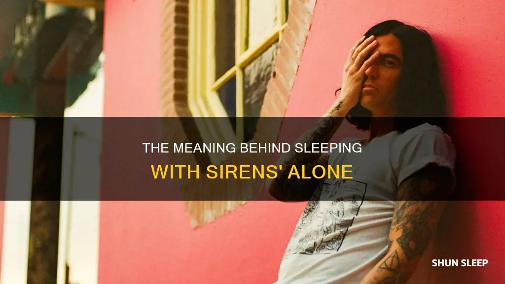 what does alone by sleeping with sirens mean