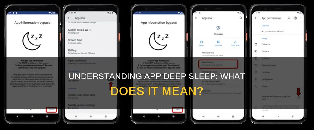 what does app deep sleep mean