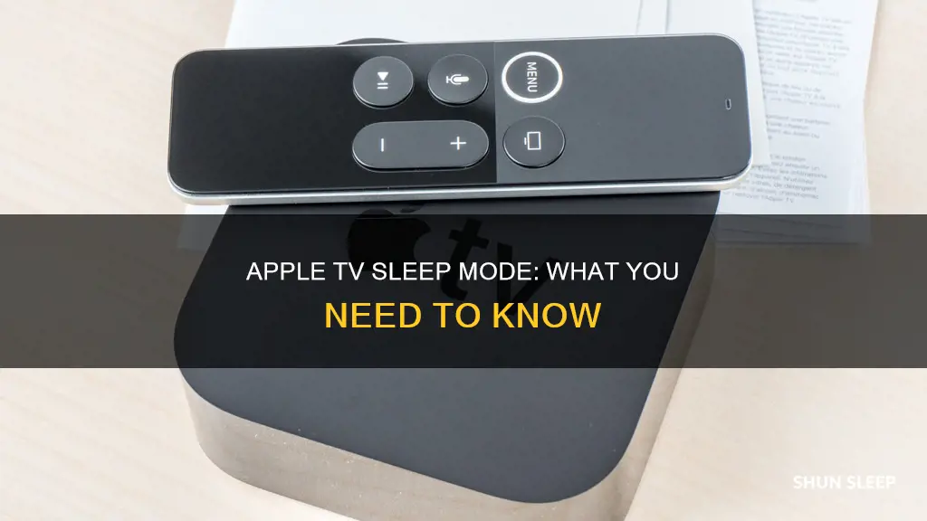 what does apple tv sleep mean