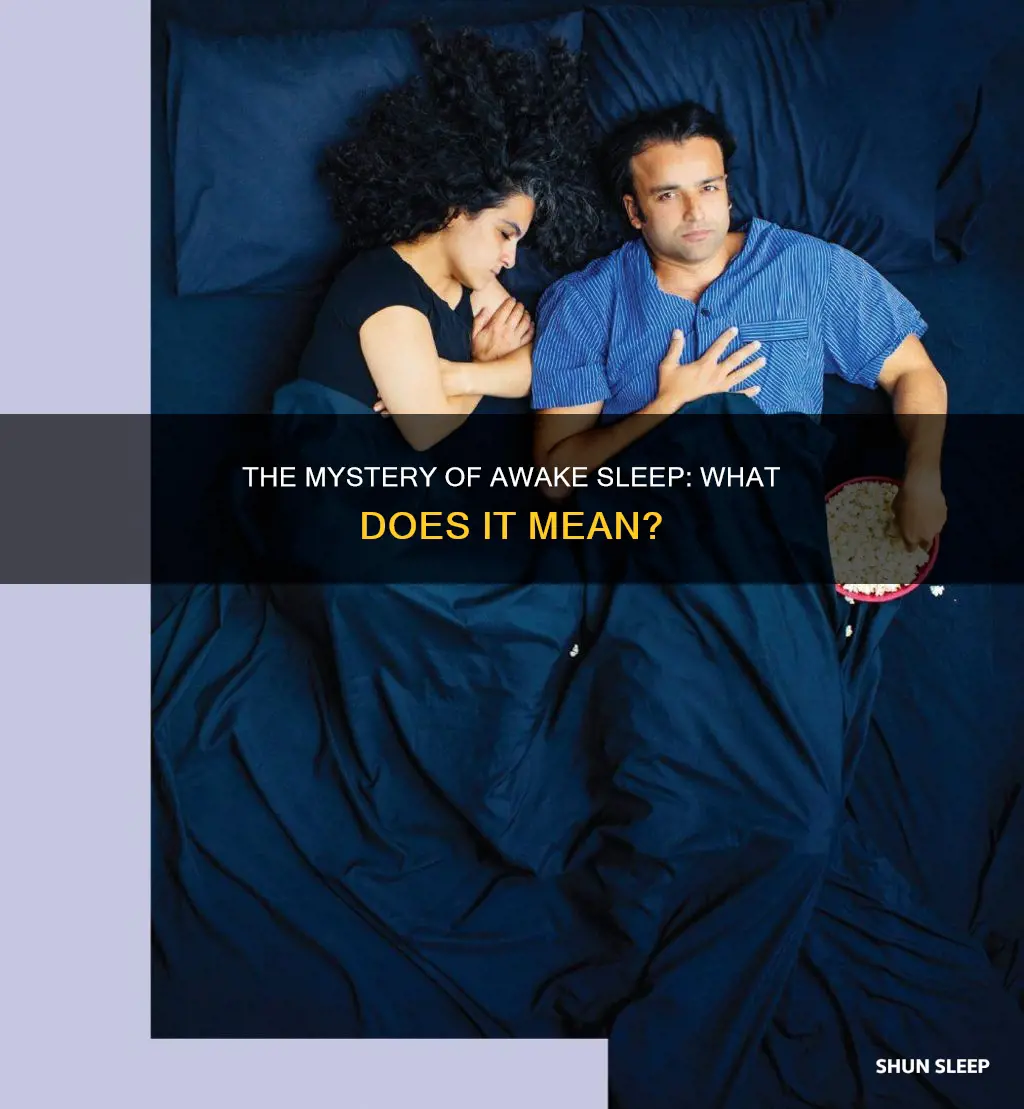 what does awake sleep mean