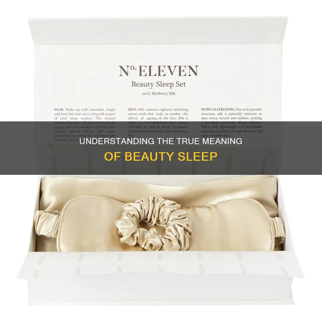 what does beauty sleep mean