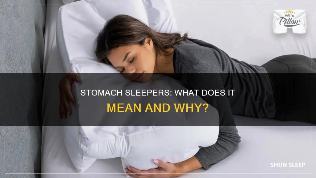 what does being a stomach sleeper mean