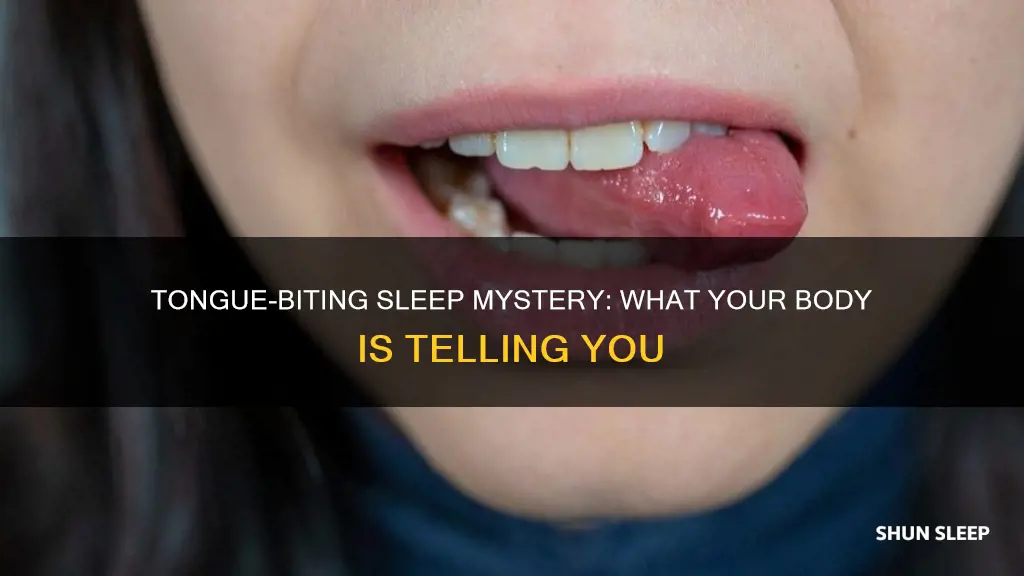 what does biting your tongue in your sleep mean