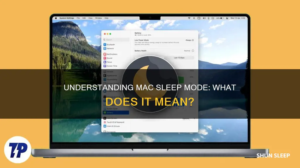 what does computer sleep mean mac