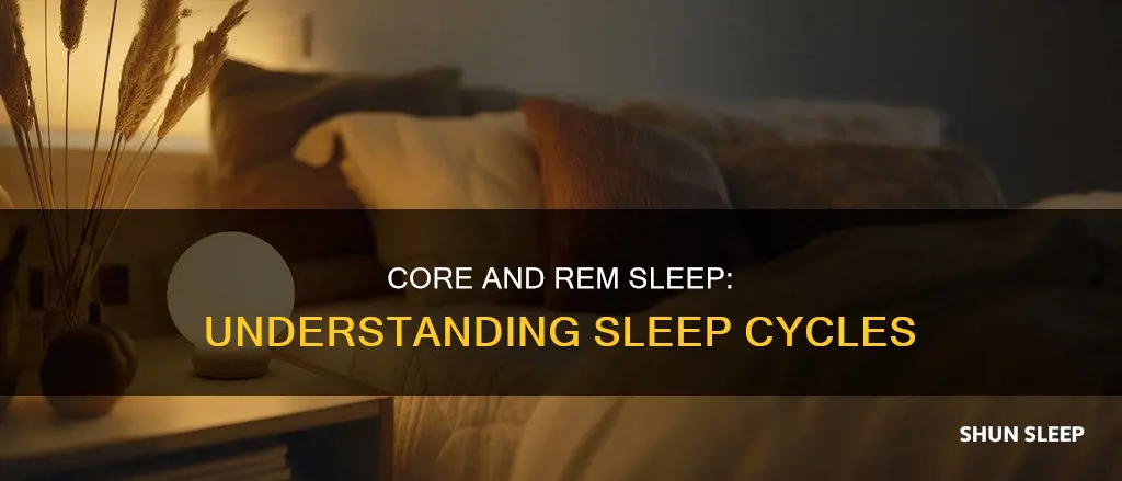 what does core and rem sleep mean
