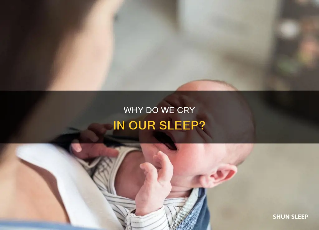 what does crying in your sleep mean