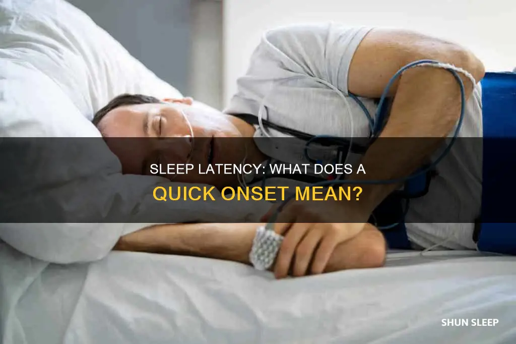 what does decreased sleep latency mean