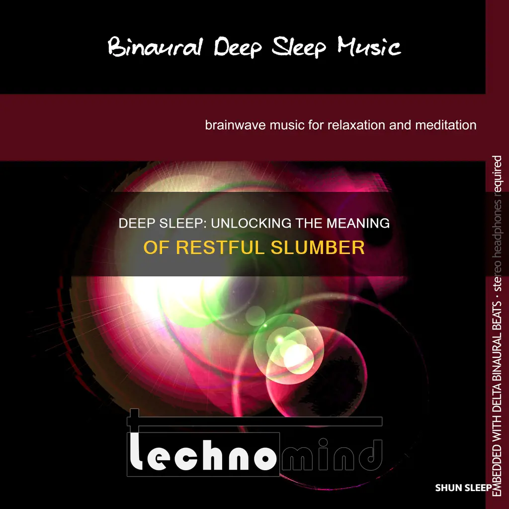 what does deep mean in sleep
