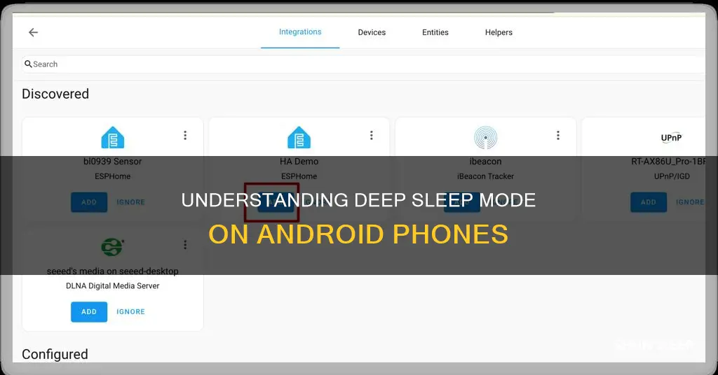 what does deep sleep mean on android phone