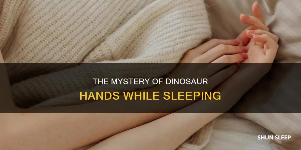 what does dinosaur hands mean when sleeping