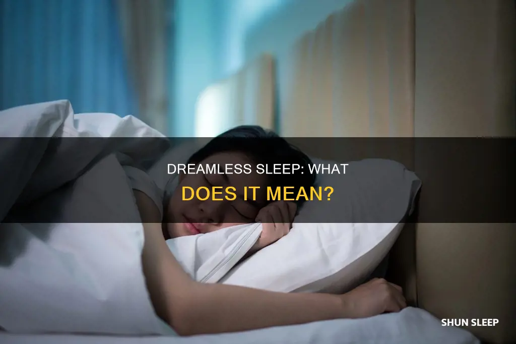 what does dreamless sleep mean