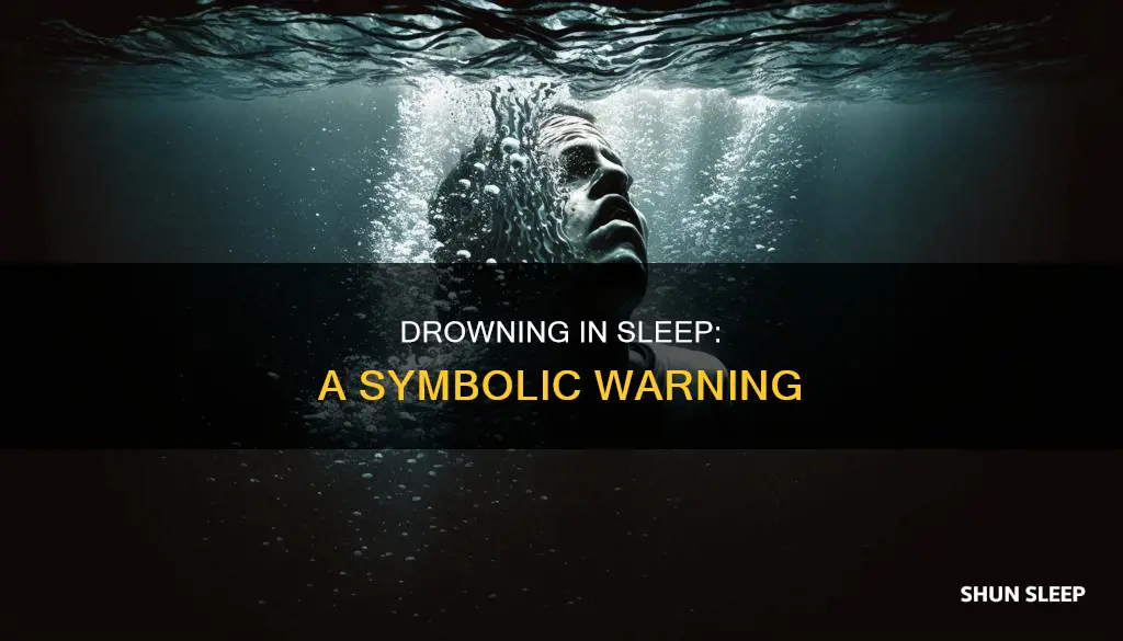 what does drowning in my sleep mean