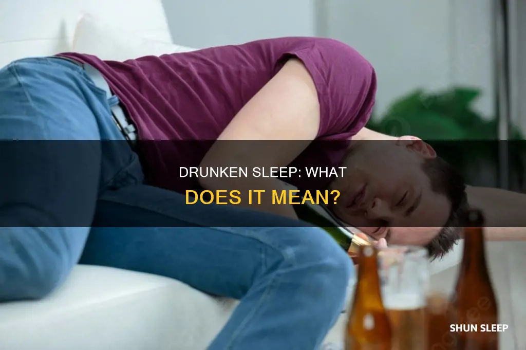 what does drunken sleep mean