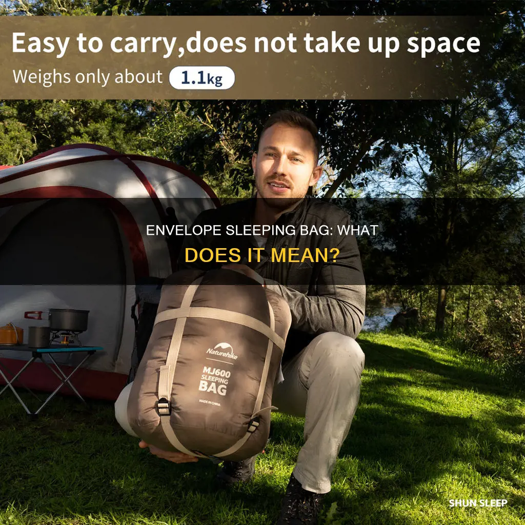 what does envelope sleeping bag mean
