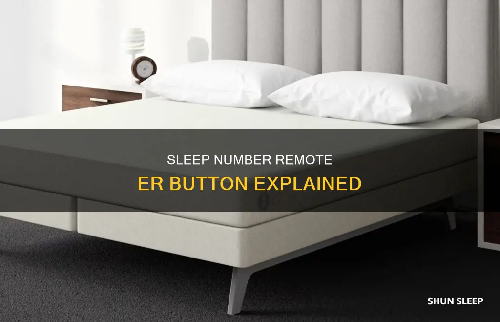 what does er mean on sleep number remote