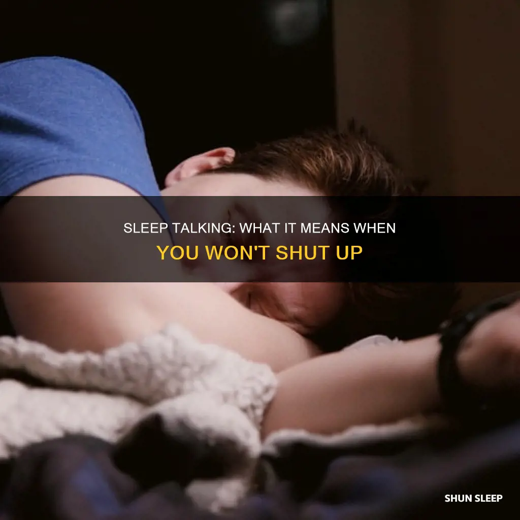 what does excessive sleep talking mean