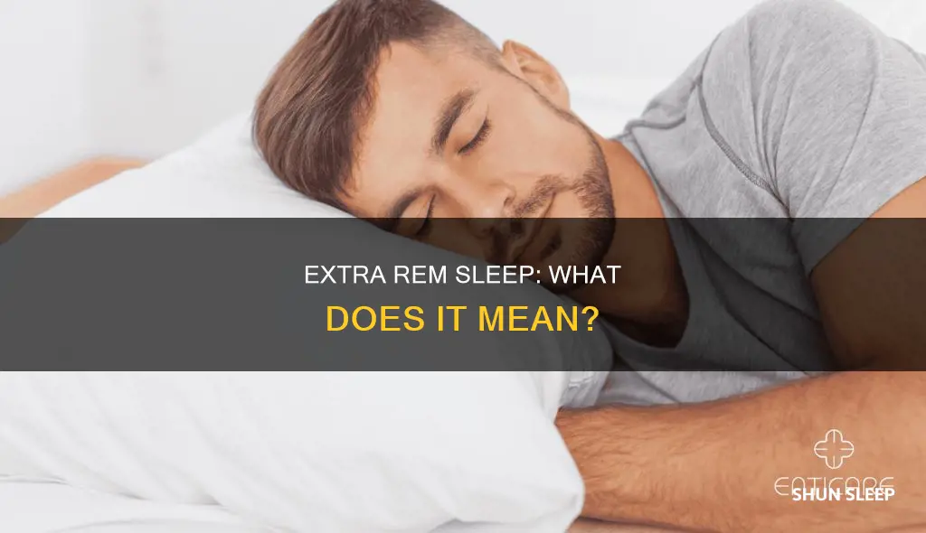 what does extra rem sleep mean