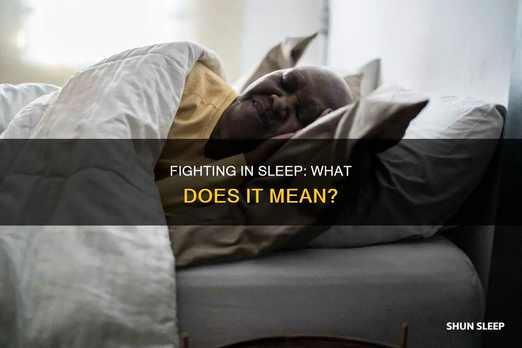 what does fighting in your sleep mean