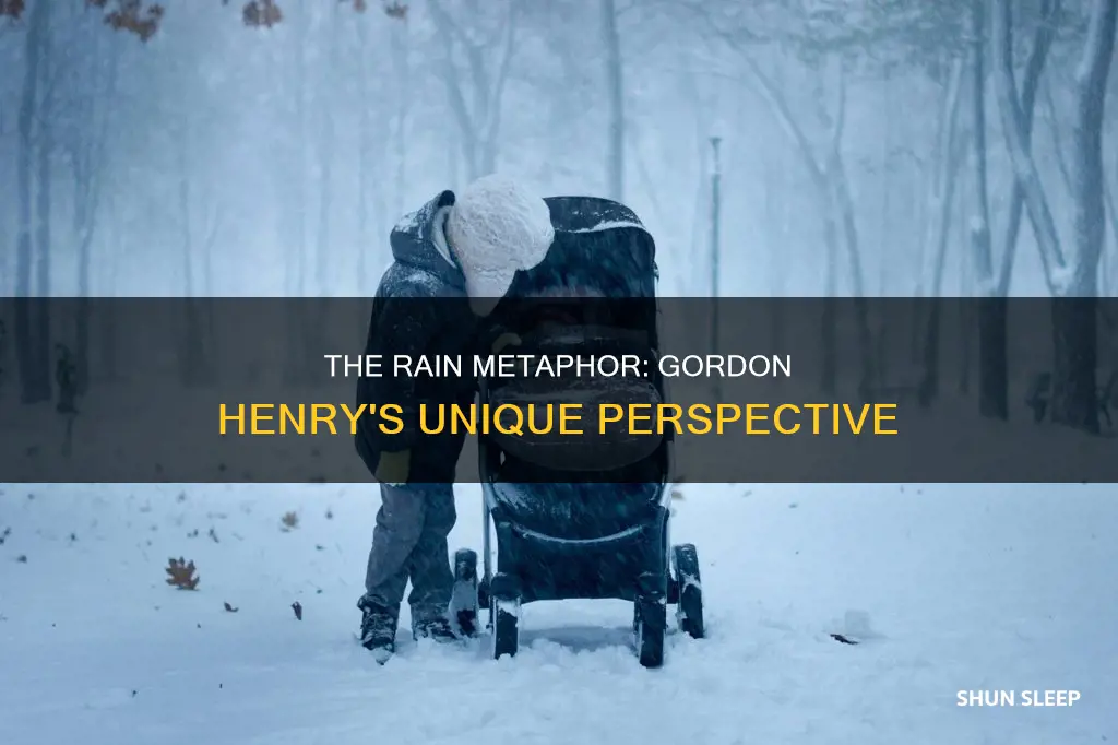 what does gordon henry mean by sleeping in the rain