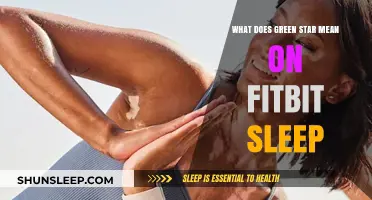 Understanding the Green Star on Fitbit Sleep Data