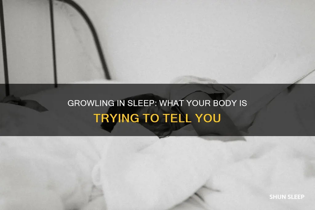 what does growling in your sleep mean