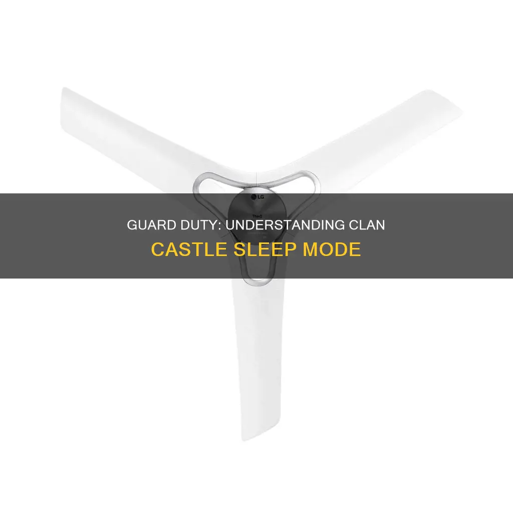 what does guard and sleep on clan castle mean