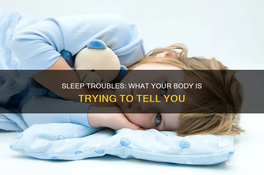 what does having trouble sleeping mean