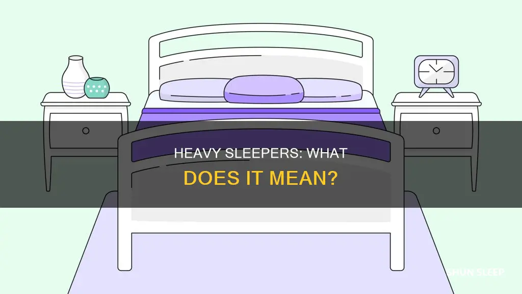 what does heavy sleeper mean