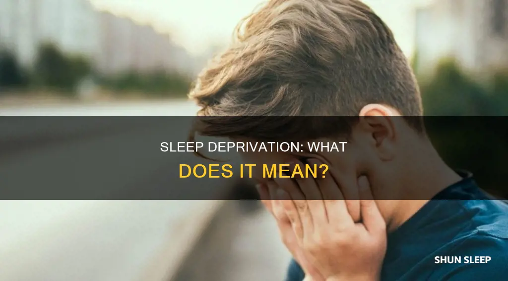 what does inadequate sleep mean