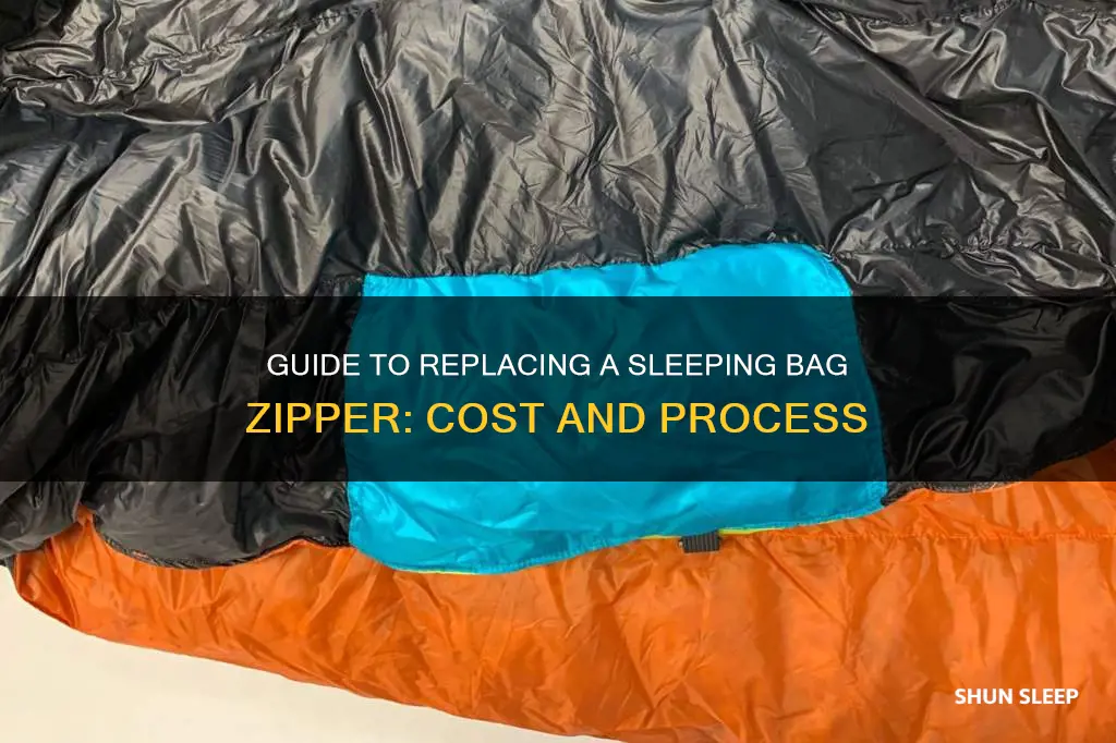 what does it cost to replace zipper on sleeping bag