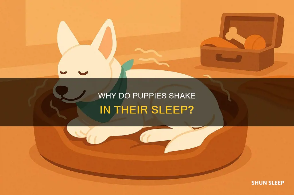 what does it mean if a puppy shakes while sleeping