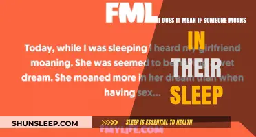 Moaning in Sleep: What Does It Mean?