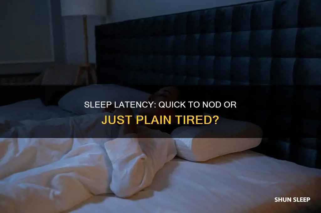 what does it mean if someones sleep latency is short