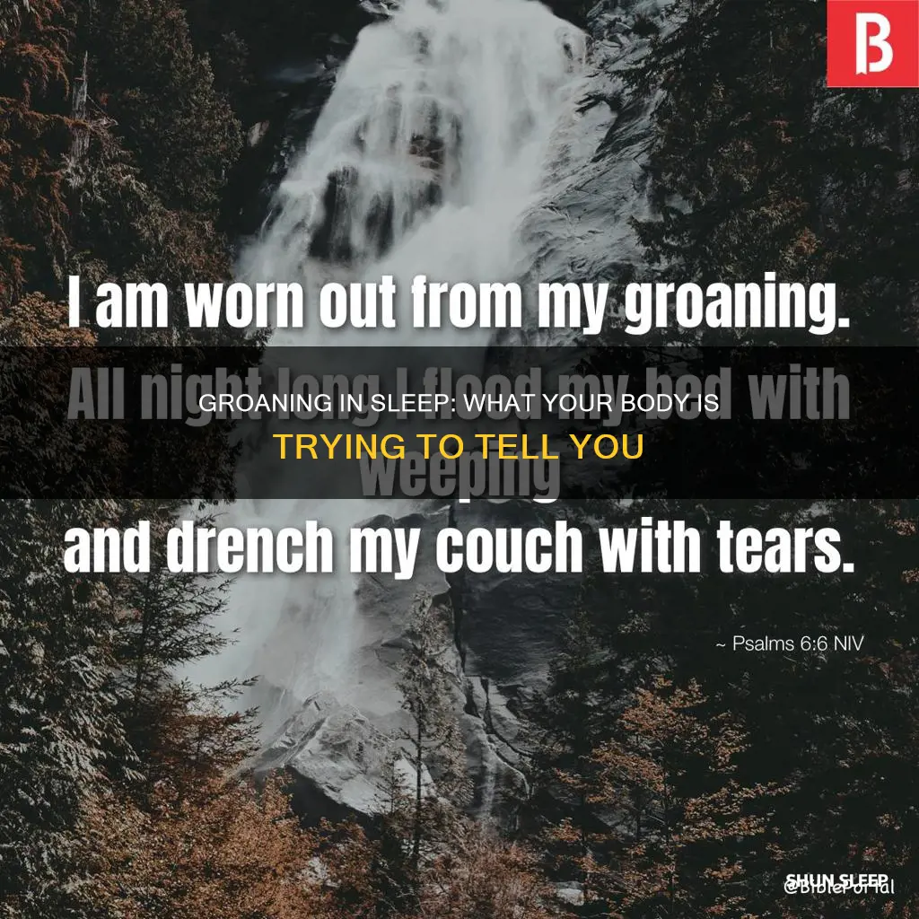 what does it mean if you groan in your sleep