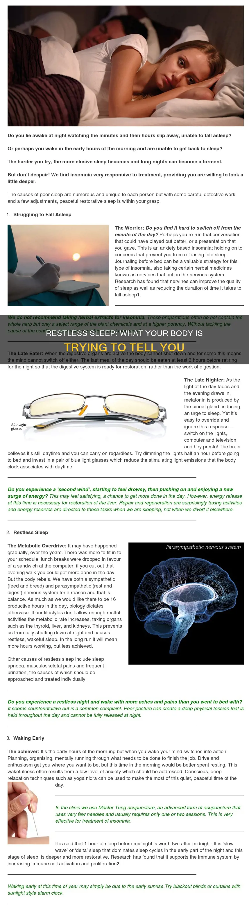 what does it mean if you have restless sleep