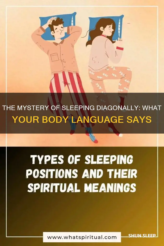 what does it mean if you sleep diagonally