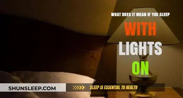 Sleeping With Lights On: What Does It Mean?