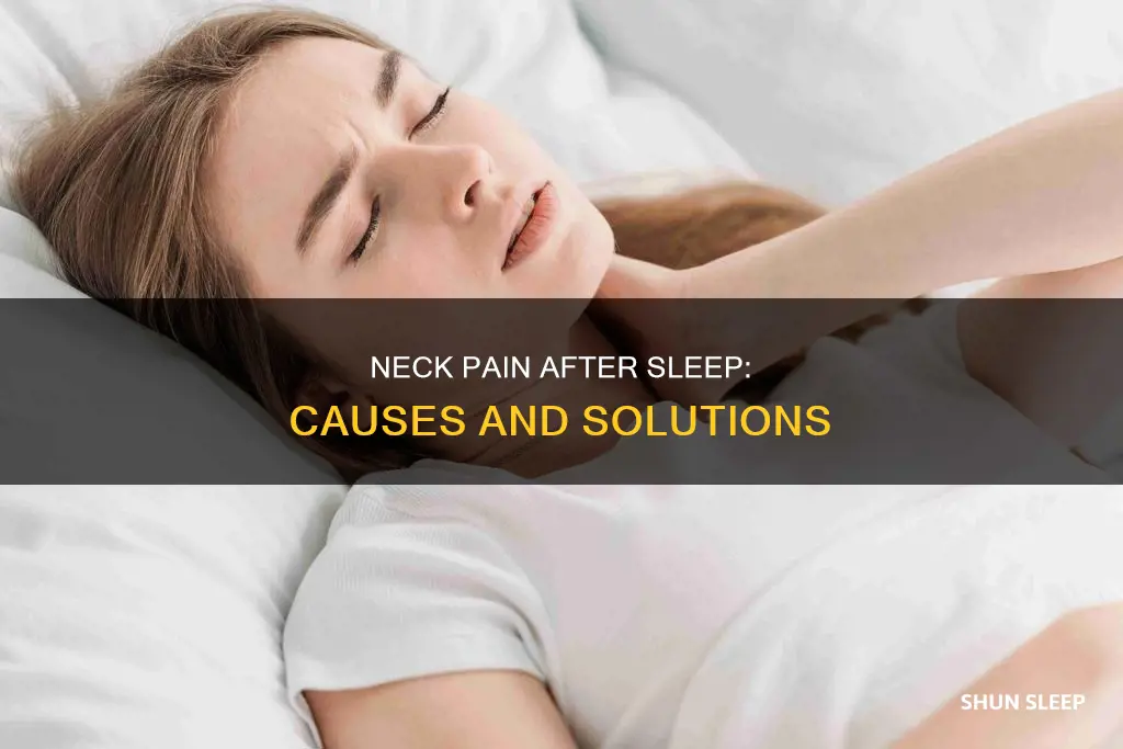 what does it mean if your neck hurts after sleeping