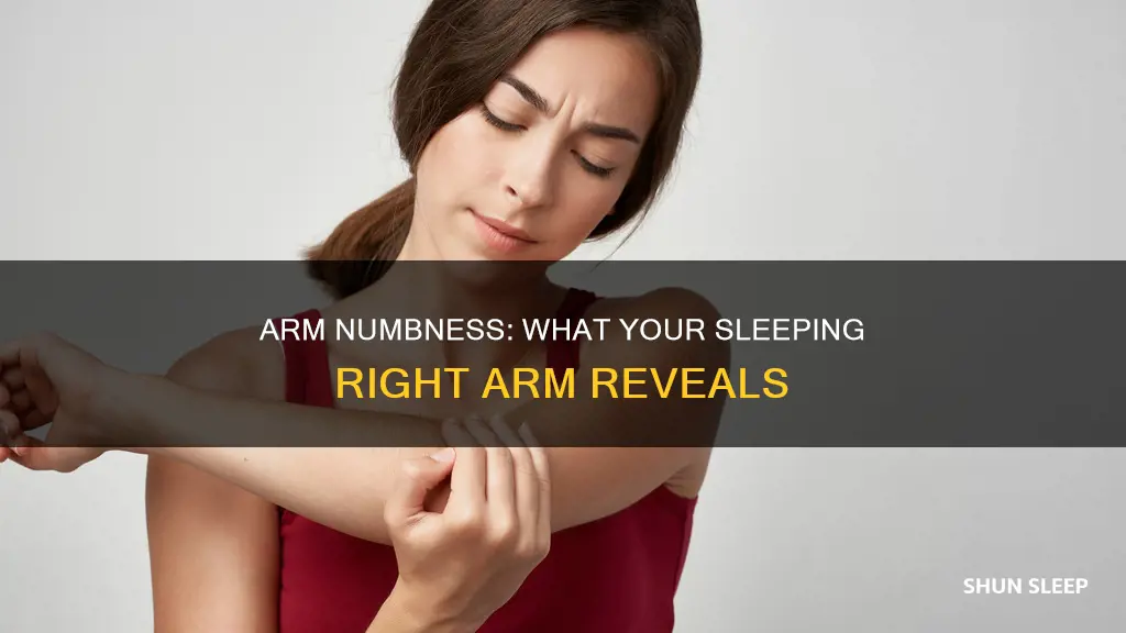 what does it mean if your right arm is sleeping
