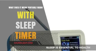 Portable Radio's Sleep Timer: What's the Deal?