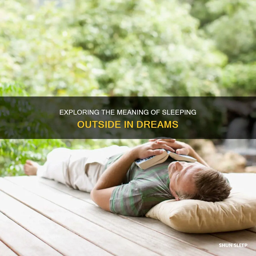 what does it mean to dream about sleeping outside