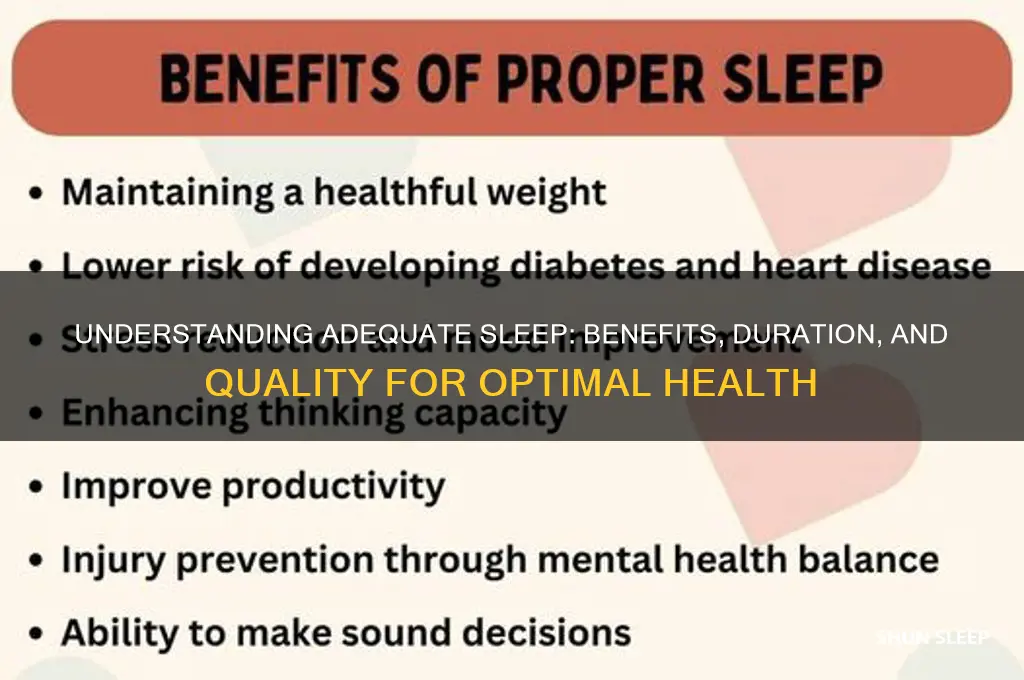 what does it mean to get adequate sleep