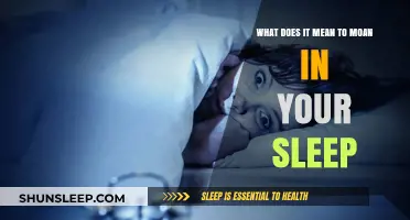 Moaning in Sleep: What Your Body is Trying to Tell You