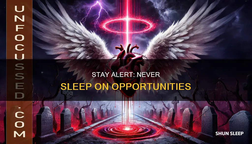what does it mean to never sleep on something