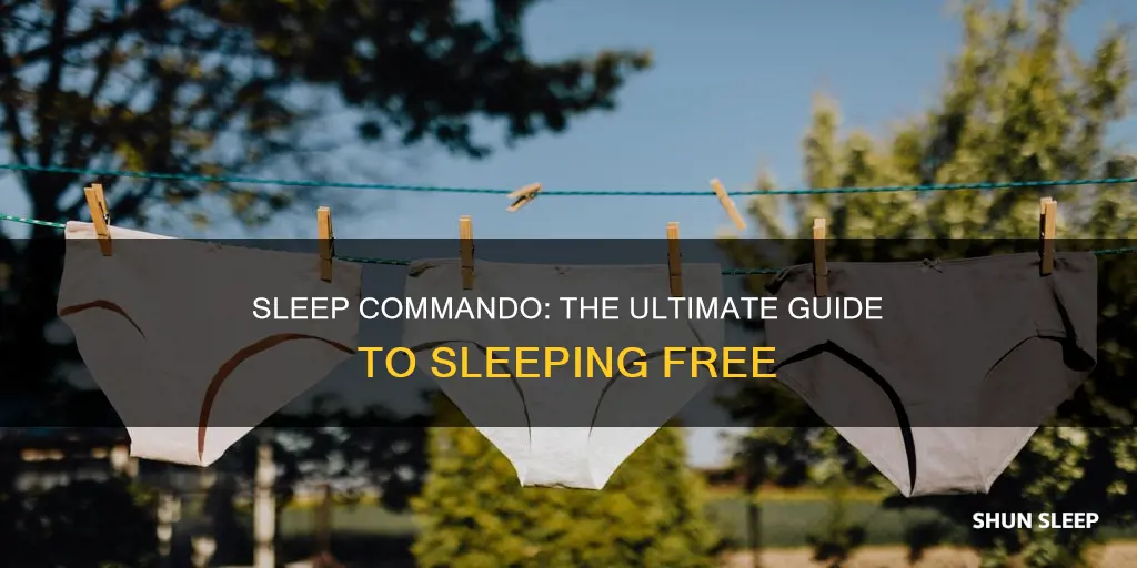what does it mean to sleep commando
