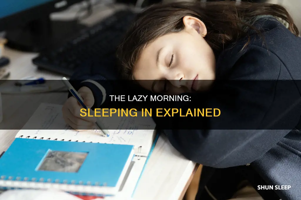 what does it mean to sleep in