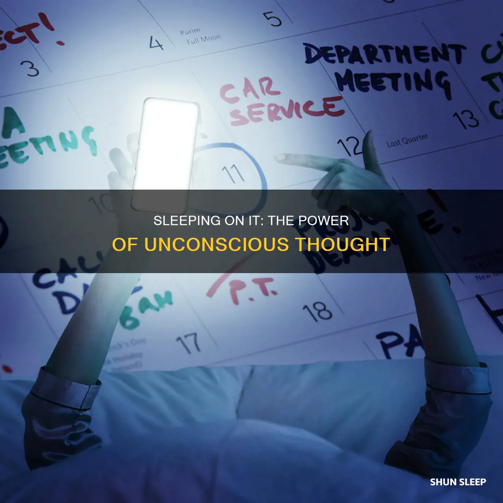 what does it mean to sleep on somthing