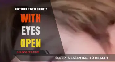 Open-Eye Sleep: What Does it Mean?