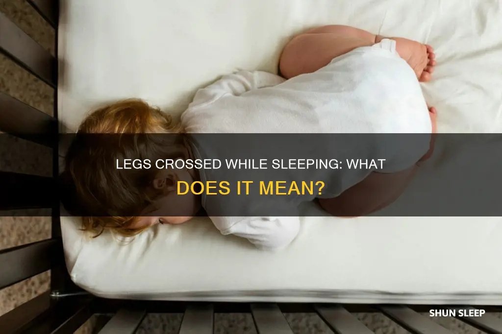 what does it mean to sleep with legs crossed